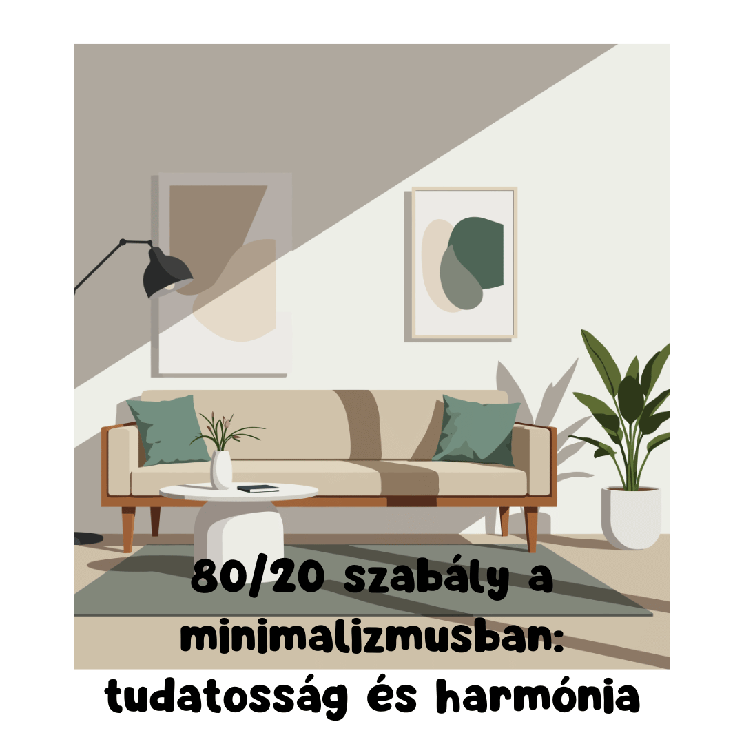80/20 szabály a minimalizmusban: tudatosság és harmónia